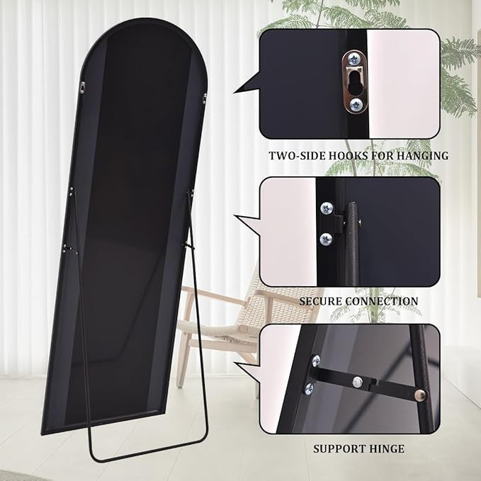 Rowjut Floor Mirror Arched Mirror Full Length 56"X20"Full Length Mirror can be