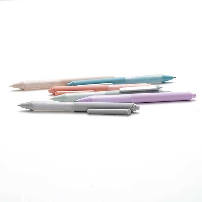 Linbsunne Ballpoint Pens Medium Point 1mm Black Pen with Super Soft Grip Ball Point Pen for Men Women Retractable Pens (18-pack)