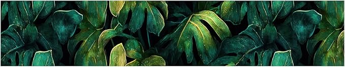 Tropical Leaf Wallpaper Border 196x4 Inch Peel and Stick Wall Border Self