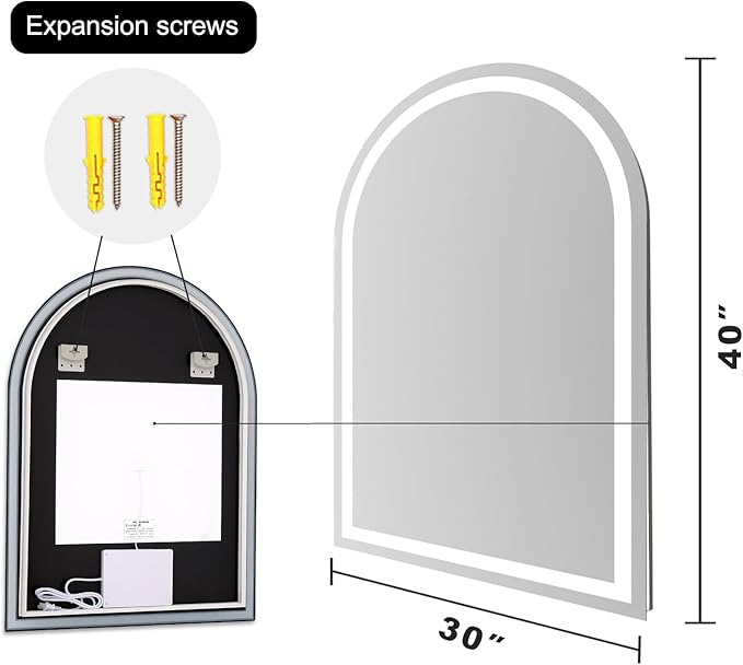 Arched LED Bathroom Mirrors