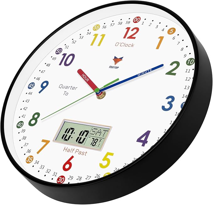Foxtop Digital and Analog Learning Clock
