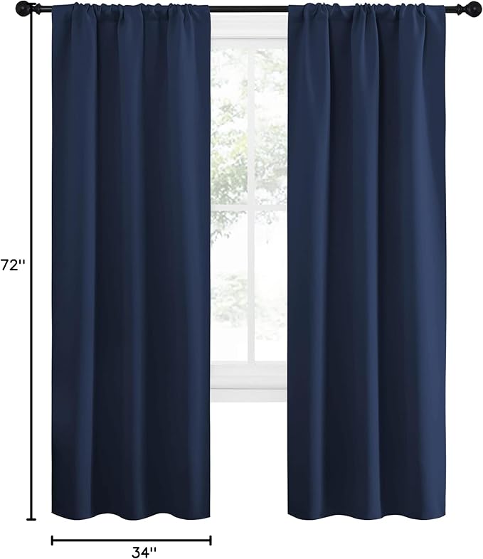 NICETOWN Blackout Curtains for Living Curtains, Home Decorations Thermal