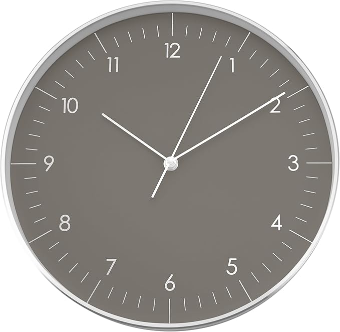 LUUK LIFESTYLE Silent Quartz Wall Clock, Nordic and Minimalist Design, Interior