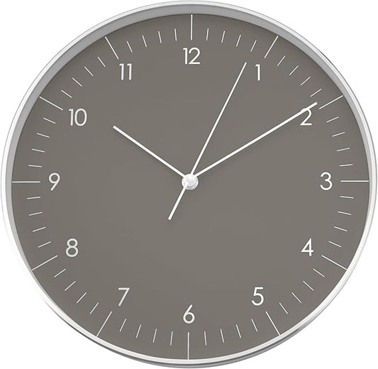 LUUK LIFESTYLE Silent Quartz Wall Clock, Nordic and Minimalist Design, Interior