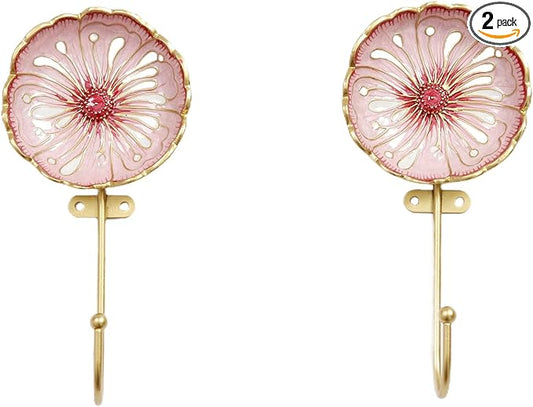 Vintage Wall Hooks Decorative Rack Hangers, 2 Pack Metal Wall Mounted Hook