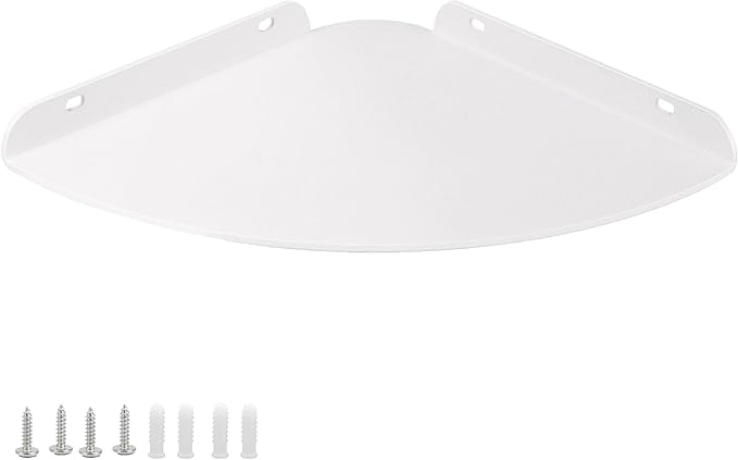 Small Floating Corner Shelves Metal Corner Wall Mounted Shelf Curved Corner