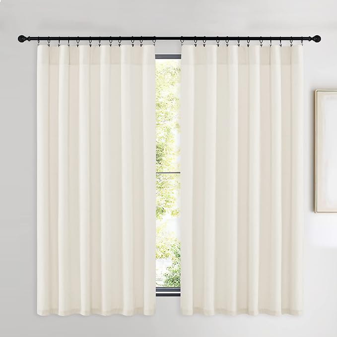 NICETOWN Luxury Velvet Curtains 63 inches, Sound Reducing Heavy Matt Solid Rod