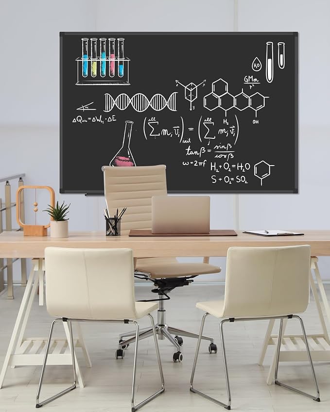 XBoard Magnetic Chalkboard 48 x 31 inch Chalk Board/Black Board, Display