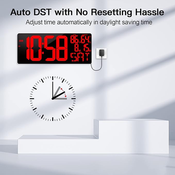 18" Large Digital Wall Clock