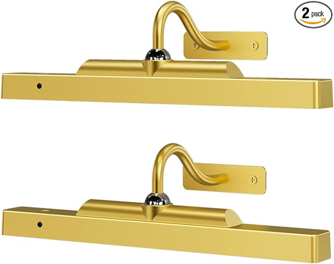 Corless Picture Lights 2 Pack, 4400mAh Battery Operated Wirelesss Wall Lights
