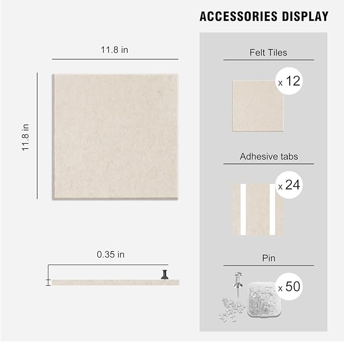 TSJOFFICE Large Cork Board for Wall