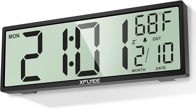 14.5'' Large Digital Wall Clock Battery Operated
