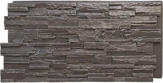 Ekena Millwork 48 5/8"W x 24 3/4"H x 1 1/4"D Cascade Stacked Stone, StoneWall