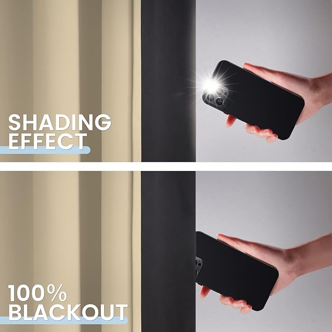 SimpleHome 100% Blackout Curtains