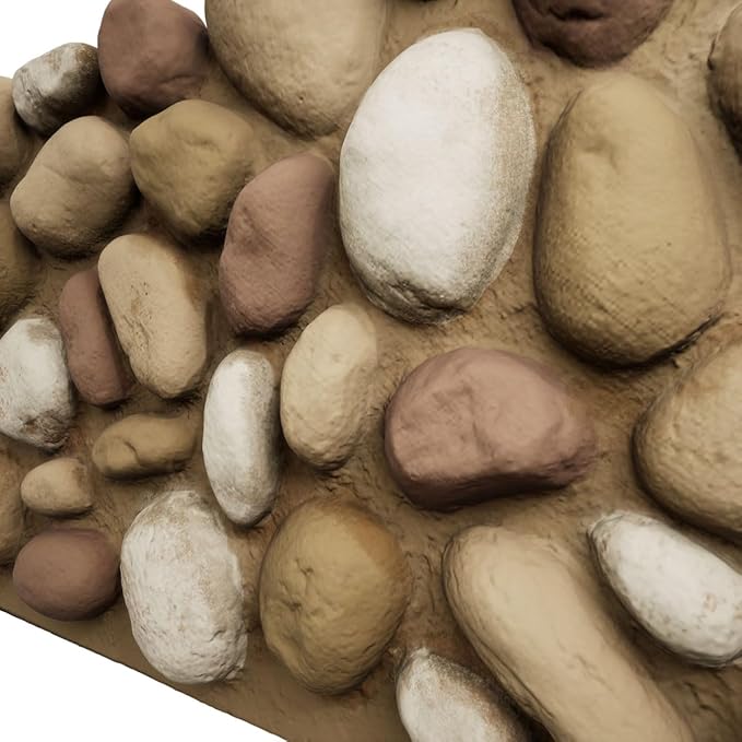 EverStone River Rock Faux Rock Panel, Canyon Dune Color