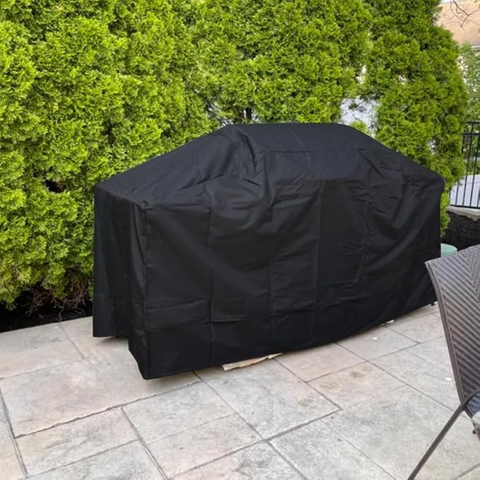 Stone Patio Grill Island Cover Waterproof 78 Inch Outdoor Kitchen Island BBQ Grill Cover for Heavy Duty Stainless Steel Outdoor Kitchen Set