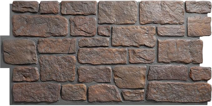 EverStone Cobblestone Faux Stone Panel, Arizona Desert Color