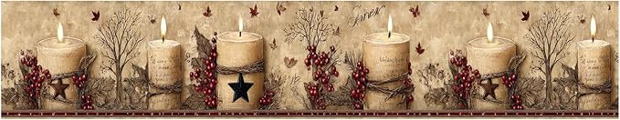 Rustic Farmhouse Wallpaper Border Peel and Stick 196x4 Inch Removable Wall