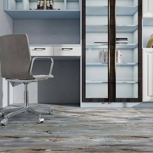 Wood Grain Peel and Stick Floor Tiles – 11.8” Width, Full Roll Length of 394" –