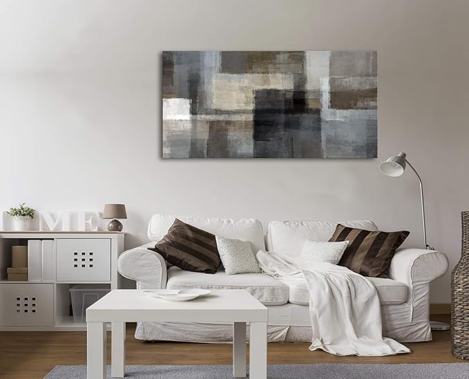 Cao Gen Decor Art A62462 Canvas Prints Abstract Wall Art Print Paintings Grey