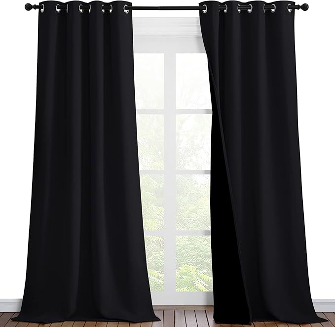 NICETOWN High-End Thermal Curtains, Full Blackout Curtains 90 Inches Long