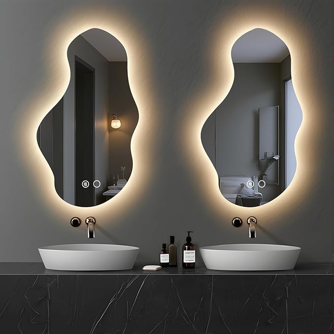 Modern Irregular LED Bathroom Mirror