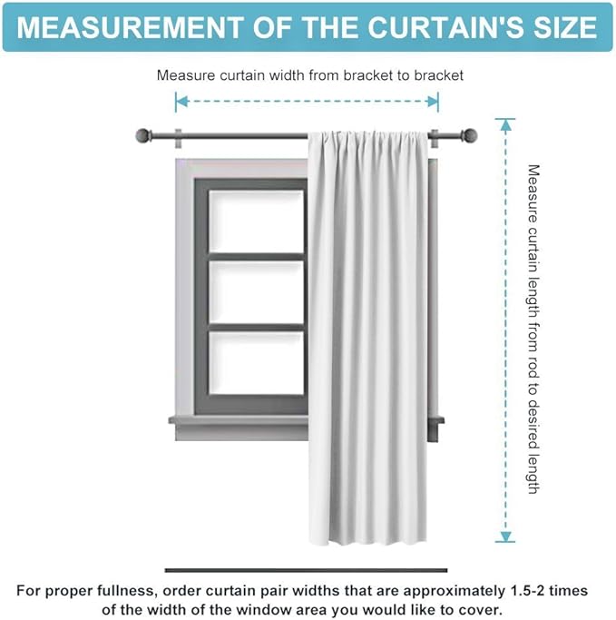 RYB HOME Decorative Curtain Drapes