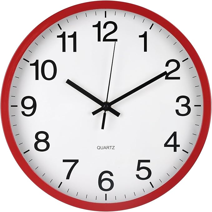 Wall Clock Non-Ticking Silent Quartz Movement Decor Clock Modern Simple Style