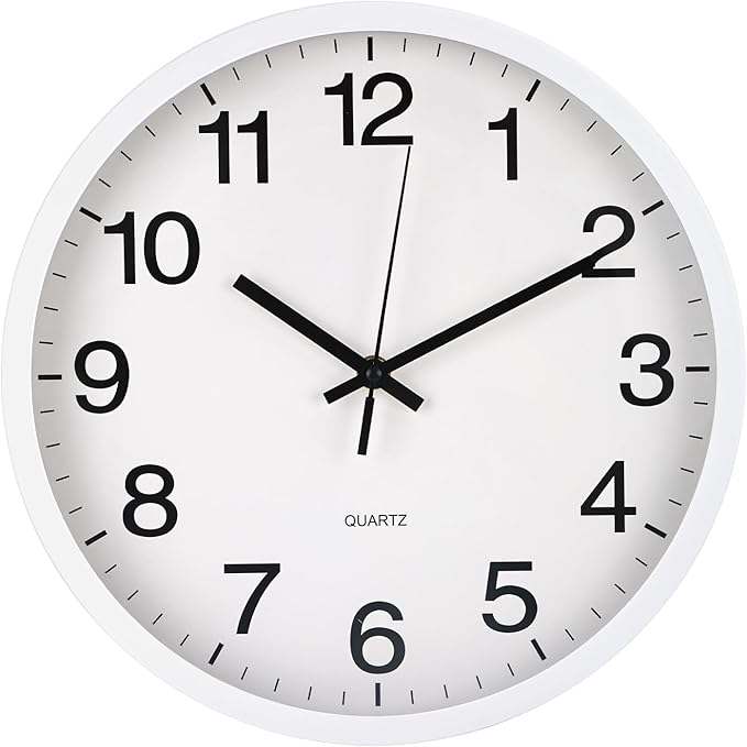 Wall Clock Non-Ticking Silent Quartz Movement Decor Clock Modern Simple Style