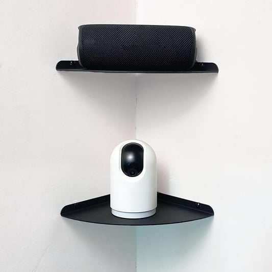 Small Floating Corner Shelves Metal Corner Wall Mounted Shelf Curved Corner
