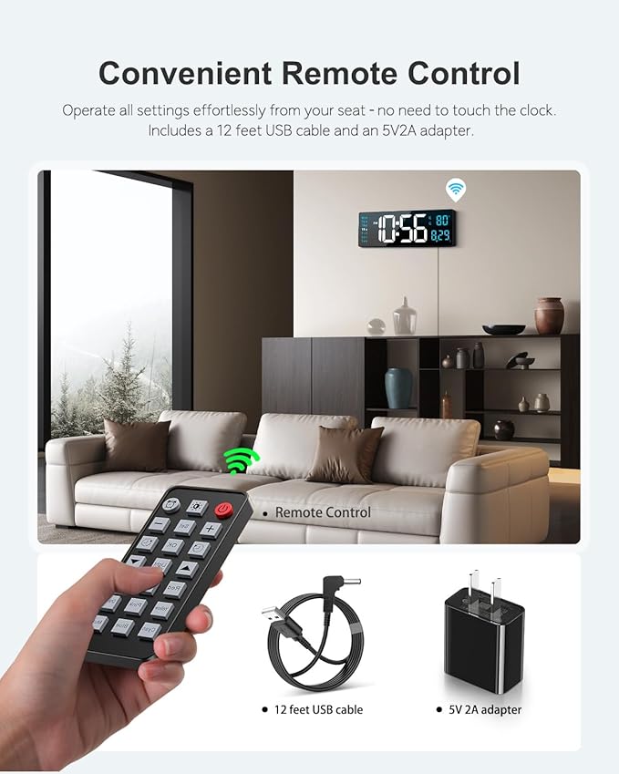 Digital Wall Clock, Wall Clock