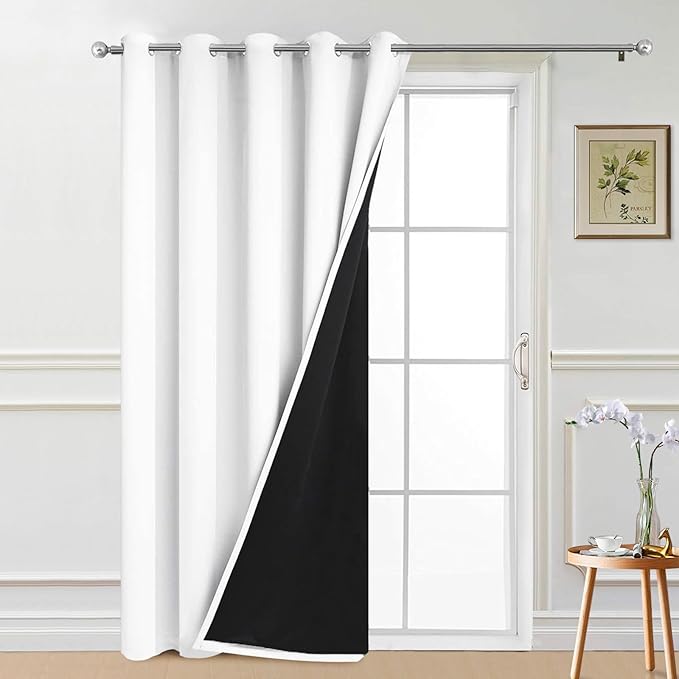 Yakamok 100% Blackout Lined Panels, Thermal Insulated Blackout Curtains