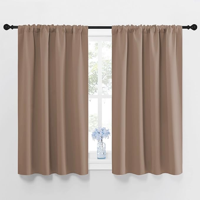 NICETOWN Kitchen Window Blackout Curtains