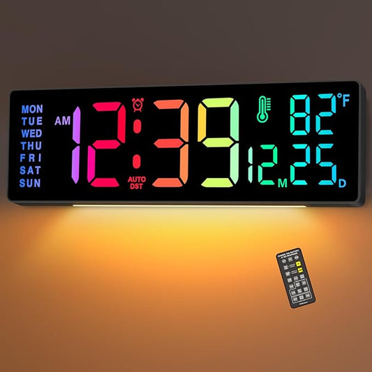 Soobest 14.2" Large Display Digital Wall Clock
