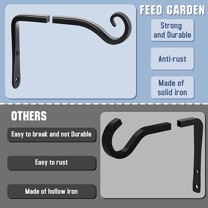 FEED GARDEN Heavy Duty Plant Hooks