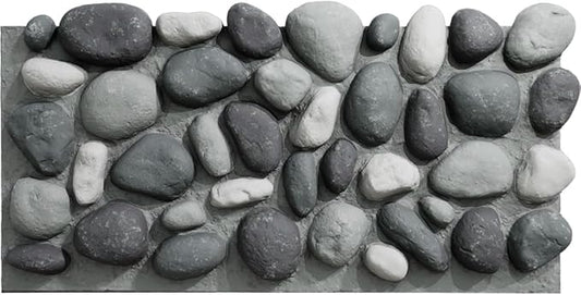 EverStone River Rock Faux Rock Panel, Azure Stone Color