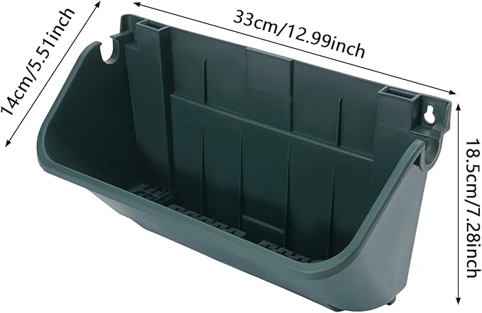 24 Pots Wall Mounted Planter, Plastic Wall Vertical Planter,