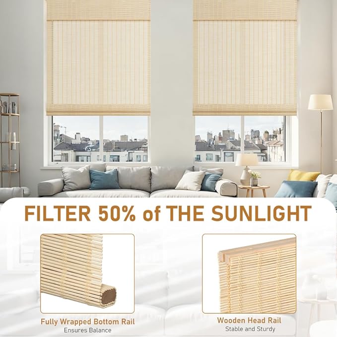 SEEYE Cordless Roman Shades