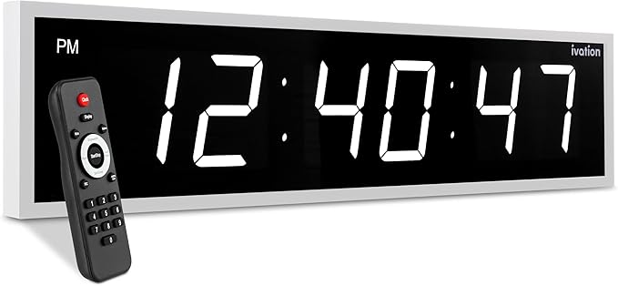 Ivation Oversized 36" Large Digital LED Clock | Big Digital Clock