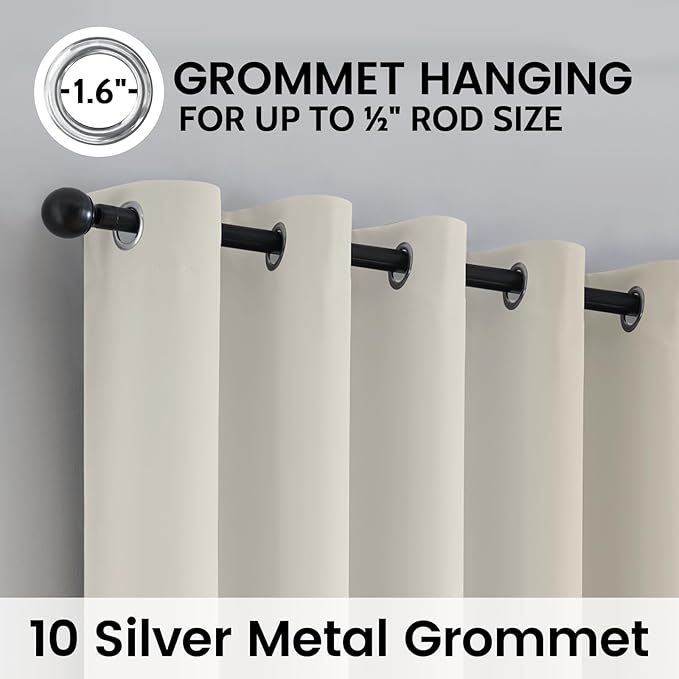 SimpleHome 100% Blackout Curtains