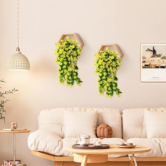 ZFProcess Artificial Fake Hanging Flowers Plants