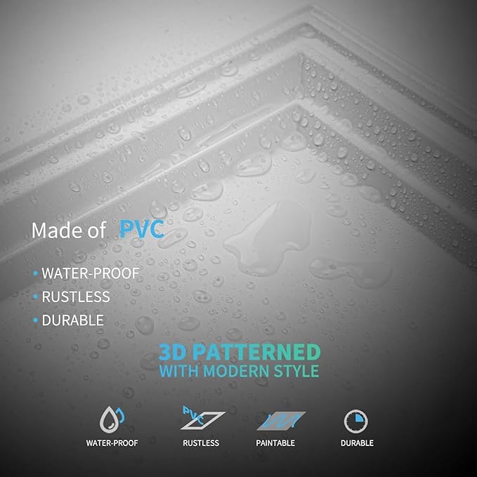 Art3d 36-Pack Drop Relief Ceiling Tiles