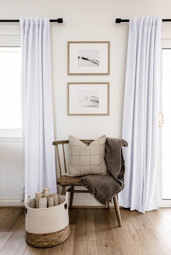 100% Blackout Shield Linen Blackout Curtains