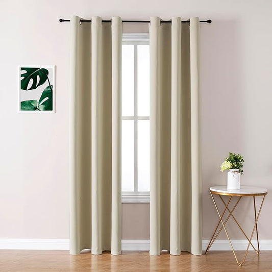 ChrisDowa Blackout Curtains 72 inches Long