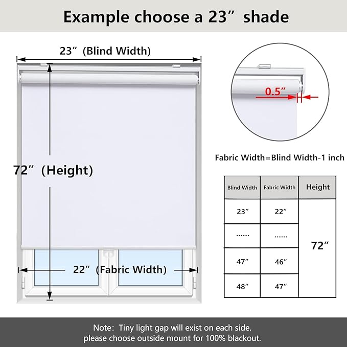 Cordless Roller Shades Blackout Blinds