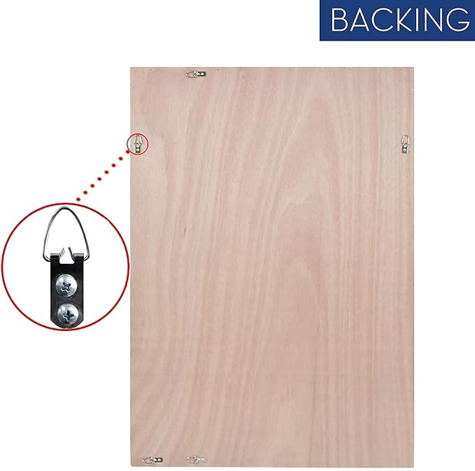HA Bathroom Mirrors 40x24 Inch for Wall, Rectangle Silver Frame Wall Mounted