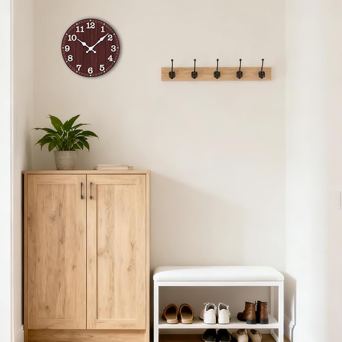 Wall Clock, Modern Wall Clocks Battery Operated, Silent Non Ticking Clock