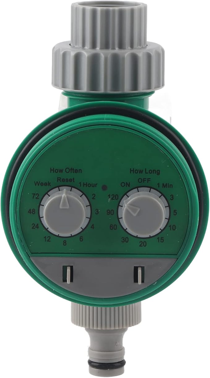 Electronic Garden Water Timer, Automatic Irrigation Controller, Smart Watering System with Adjustable Cycle and Duration, ABS Plastic for Outdoor Plants, Lawn, Flowers