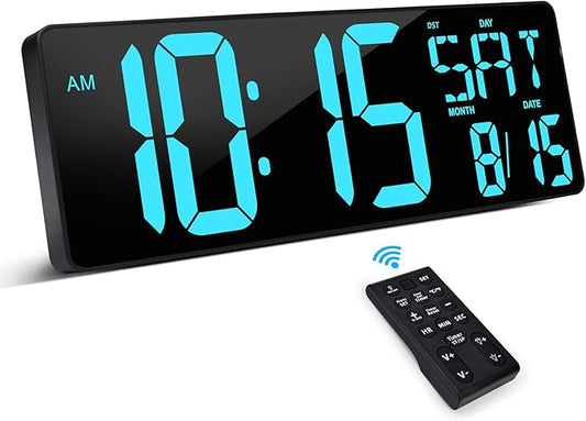 XREXS Large Digital Wall Clock