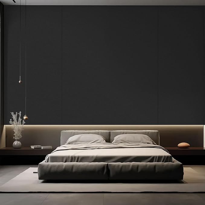 practicalWs Black Wallpaper Peel and Stick